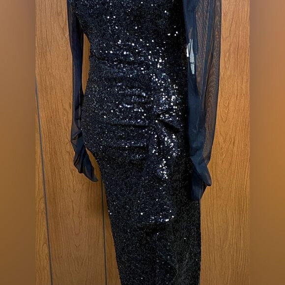 Chiara Boni La Petite Robe Morika Illusion Midi-Dress size 4 - Picture 8 of 12